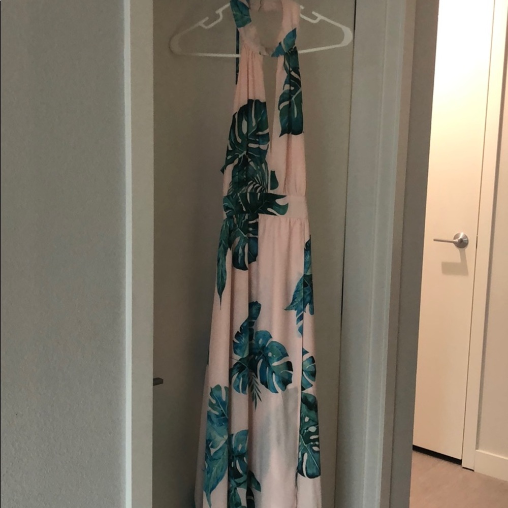 Lulus pink maxi dress